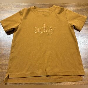aday Size S Everyday T-Shirt in Pecan